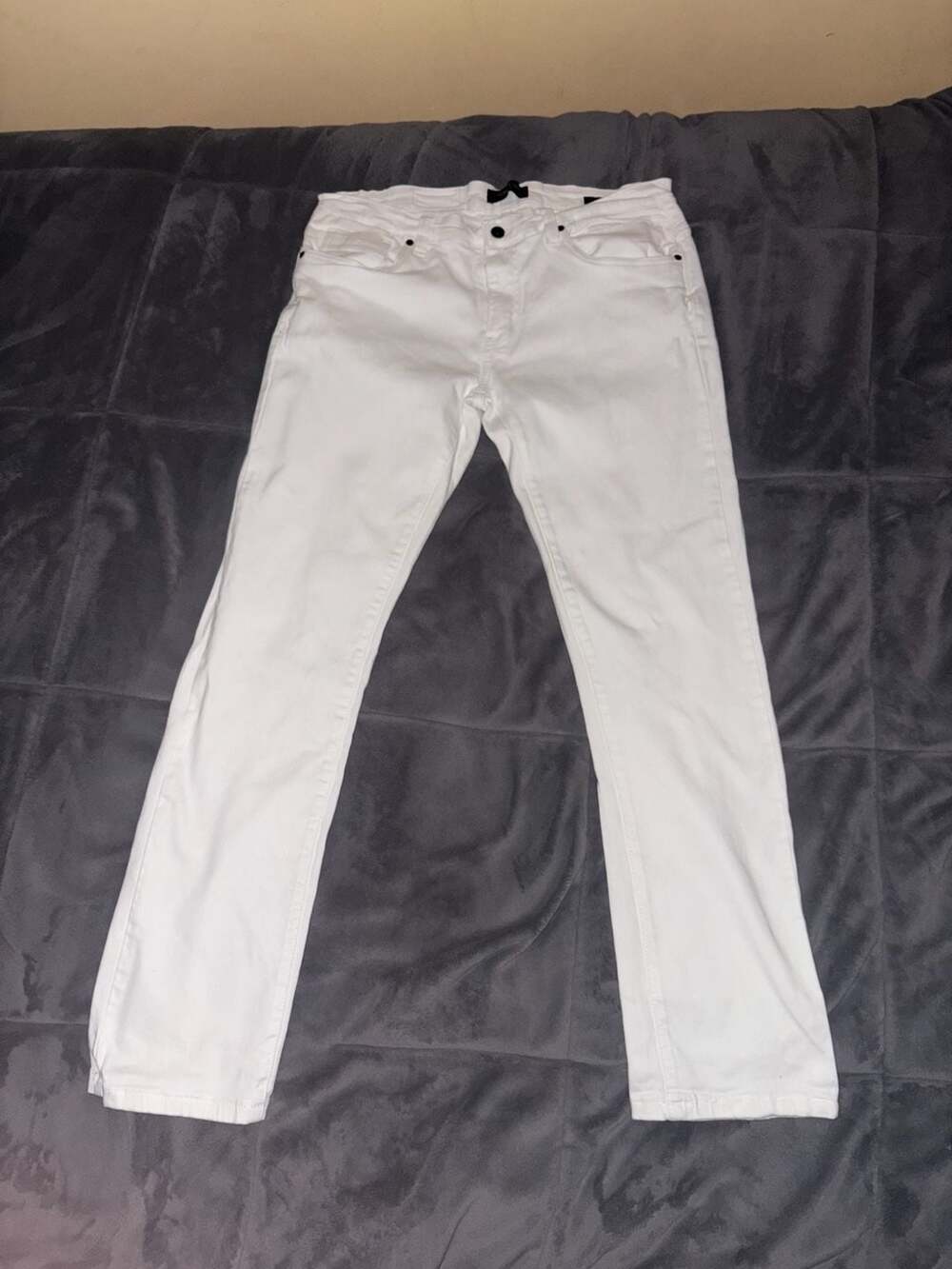 Kenneth Cole Slim Fit Denim Jeans Size 34x32 White
